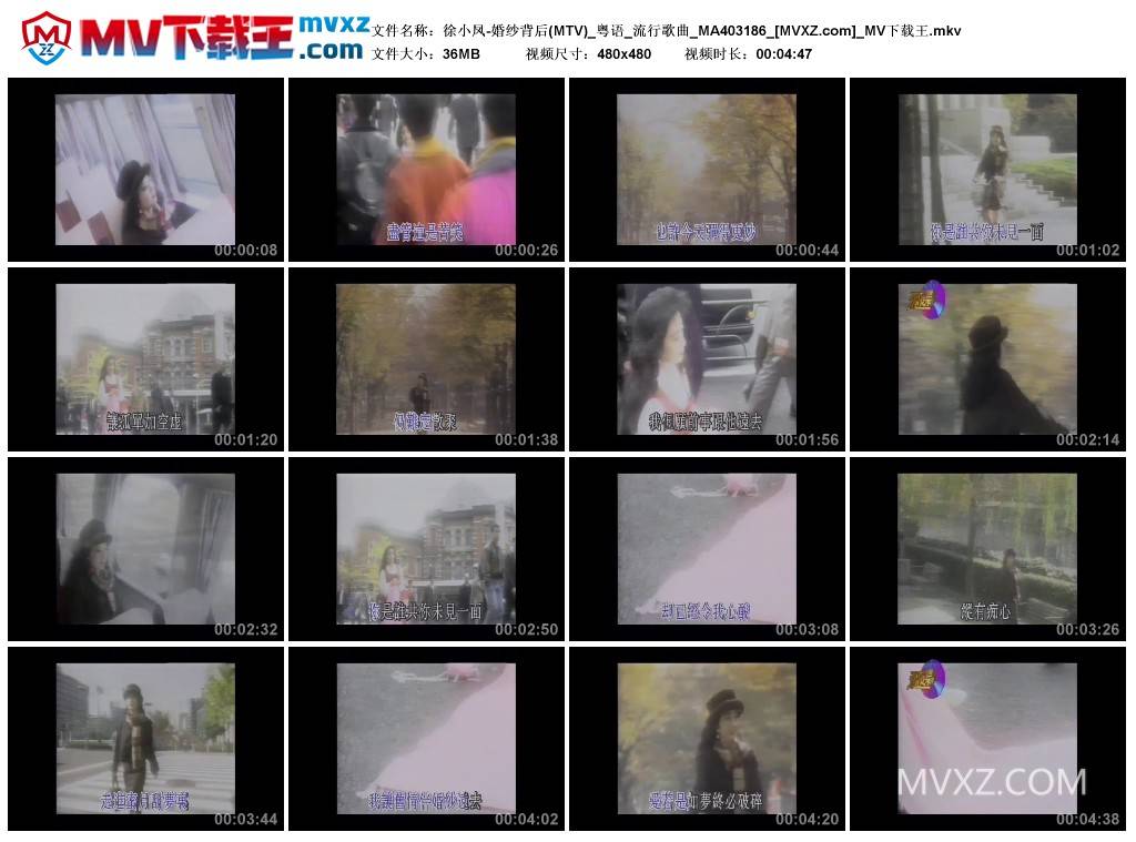 徐小凤-婚纱背后(MTV)_粤语_流行歌曲_MA403186